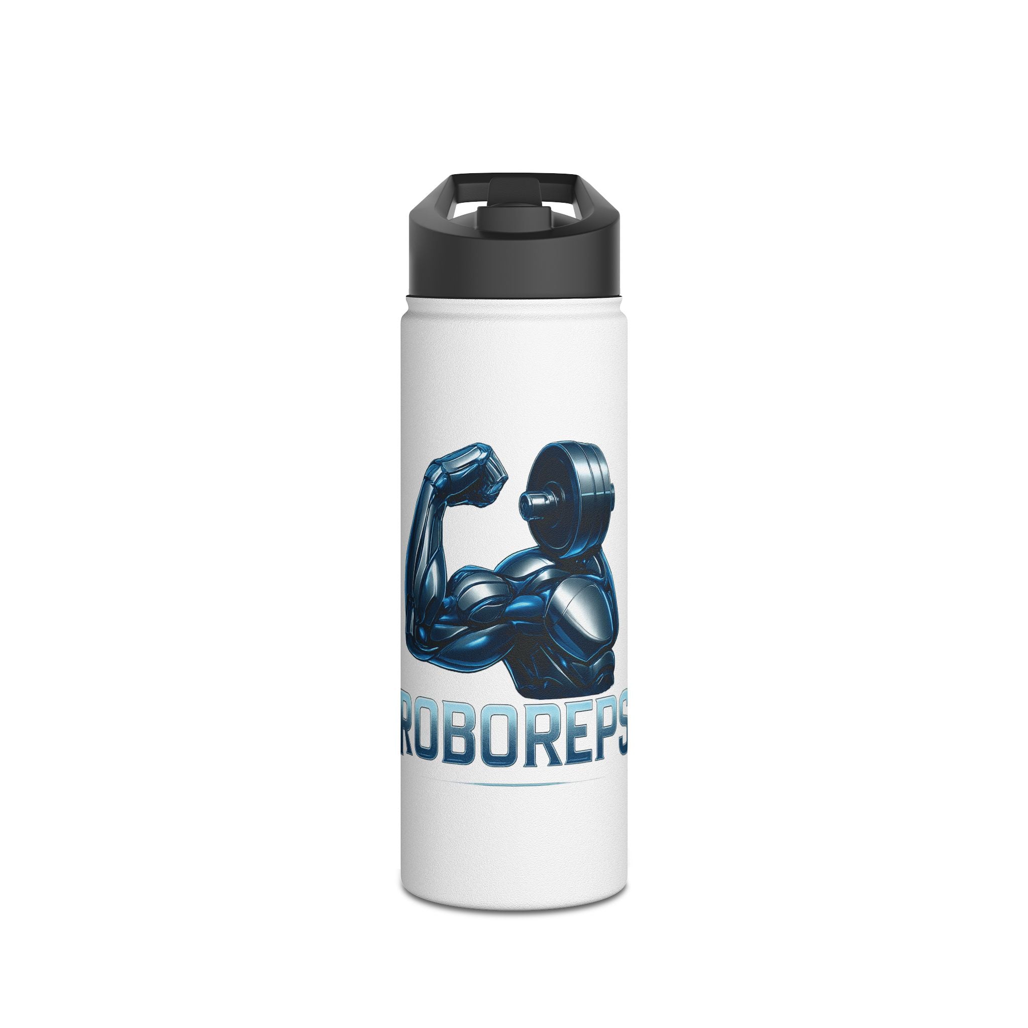 Muscle Power Stainless Steel Water Bottle, Hydration for Gym Lovers, Fitness Bottle, Workout Gear, Motivational Gift, Sports Drinkware