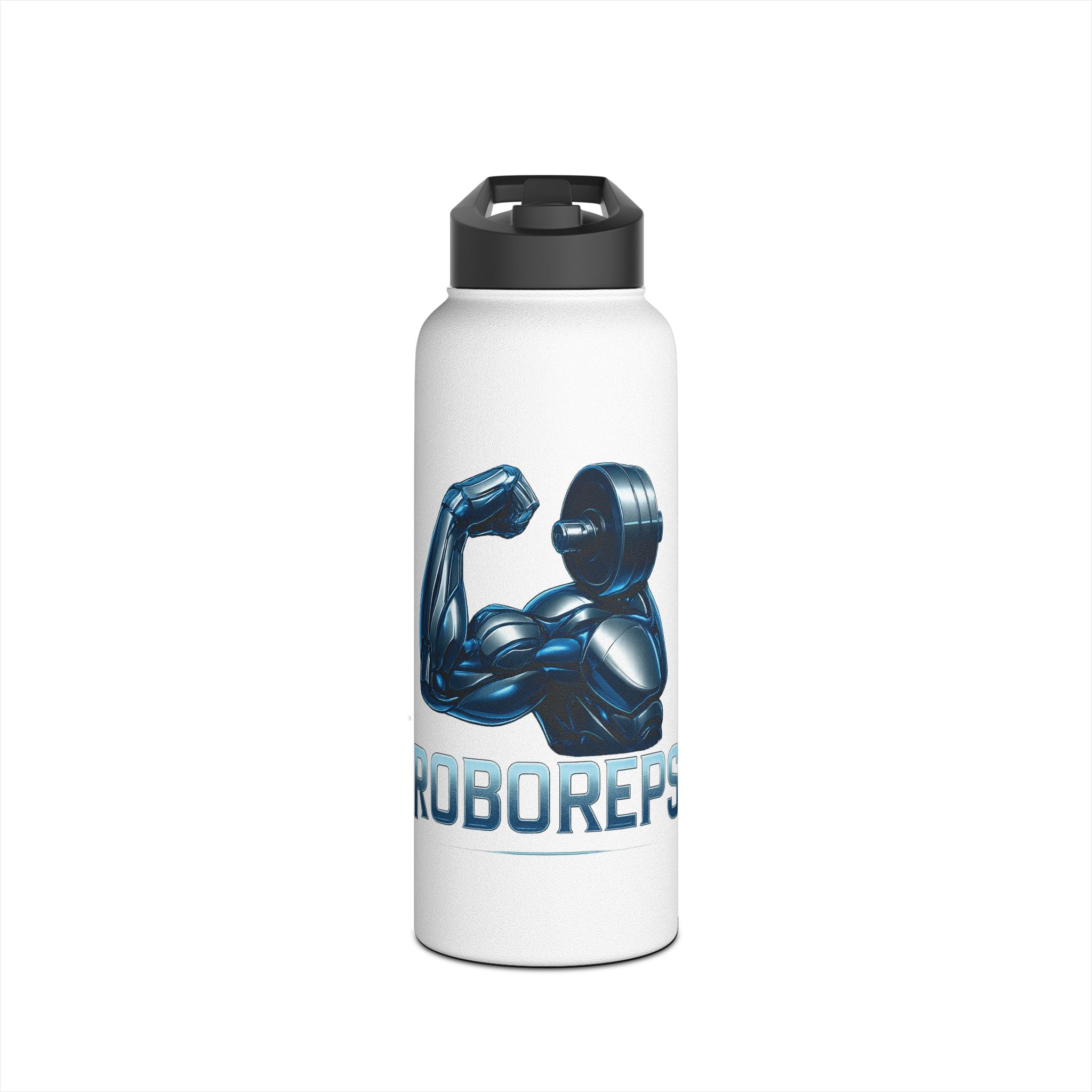 Muscle Power Stainless Steel Water Bottle, Hydration for Gym Lovers, Fitness Bottle, Workout Gear, Motivational Gift, Sports Drinkware