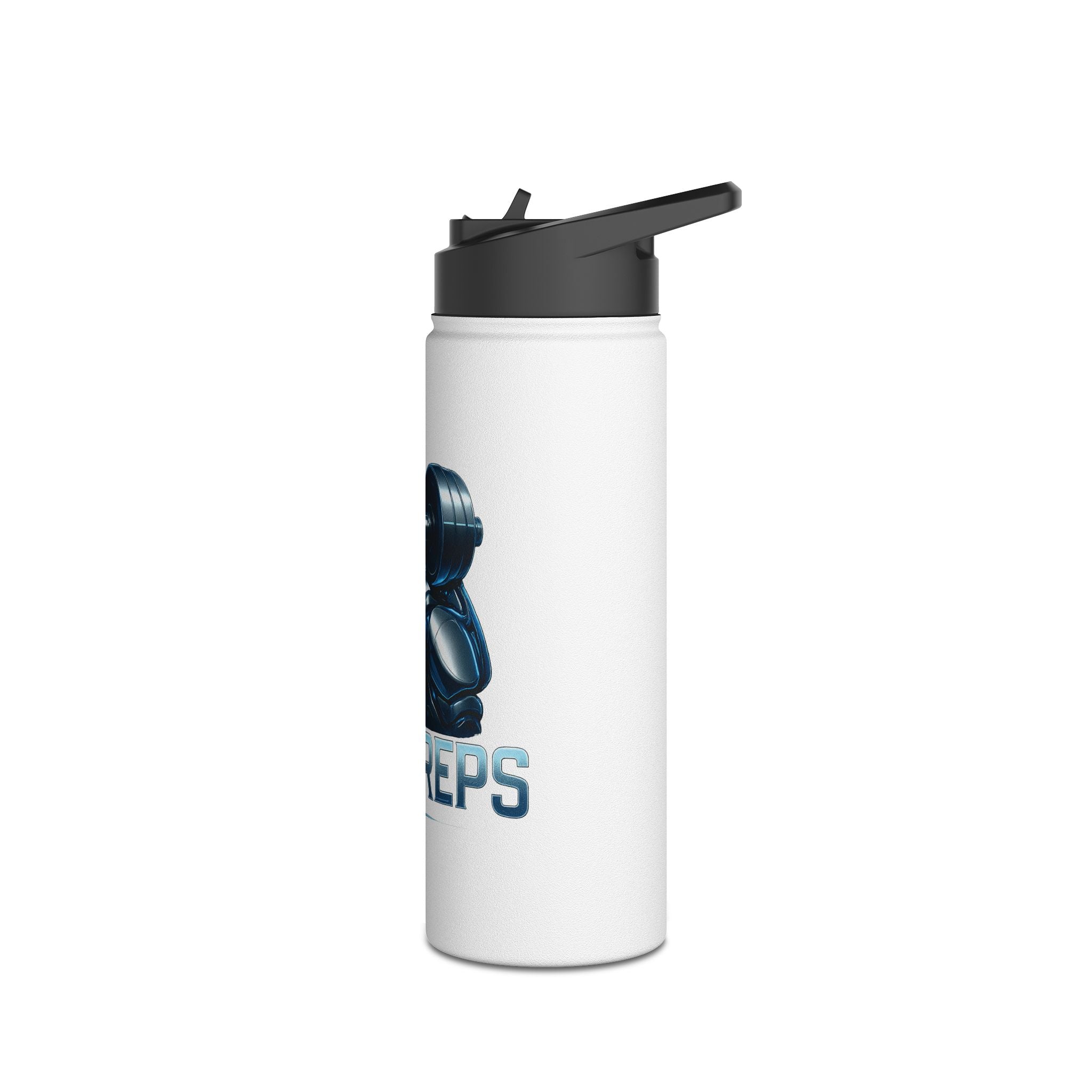 Muscle Power Stainless Steel Water Bottle, Hydration for Gym Lovers, Fitness Bottle, Workout Gear, Motivational Gift, Sports Drinkware