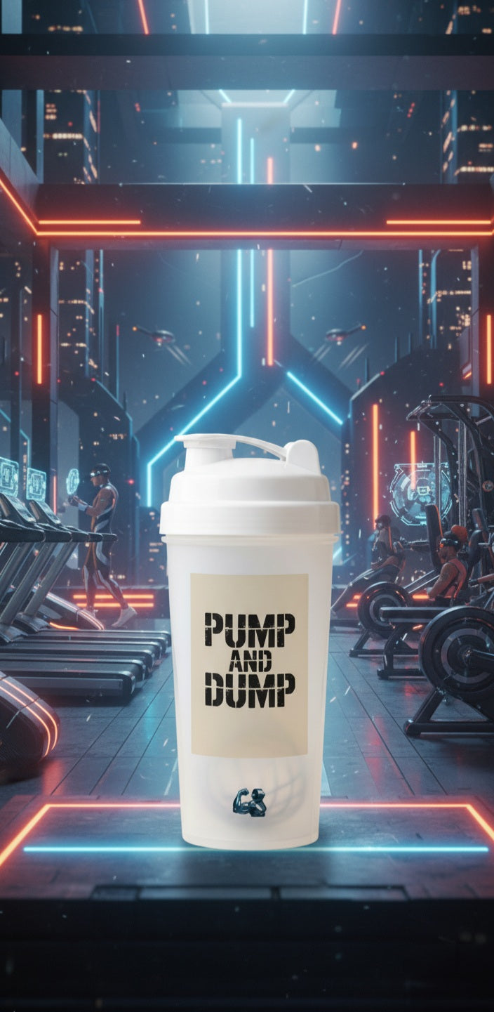 Pump and Dump Shaker Cup - Fitness Blender Bottle, Workout Gift, Gym Accessory, Protein Mixer, Sports Shaker
