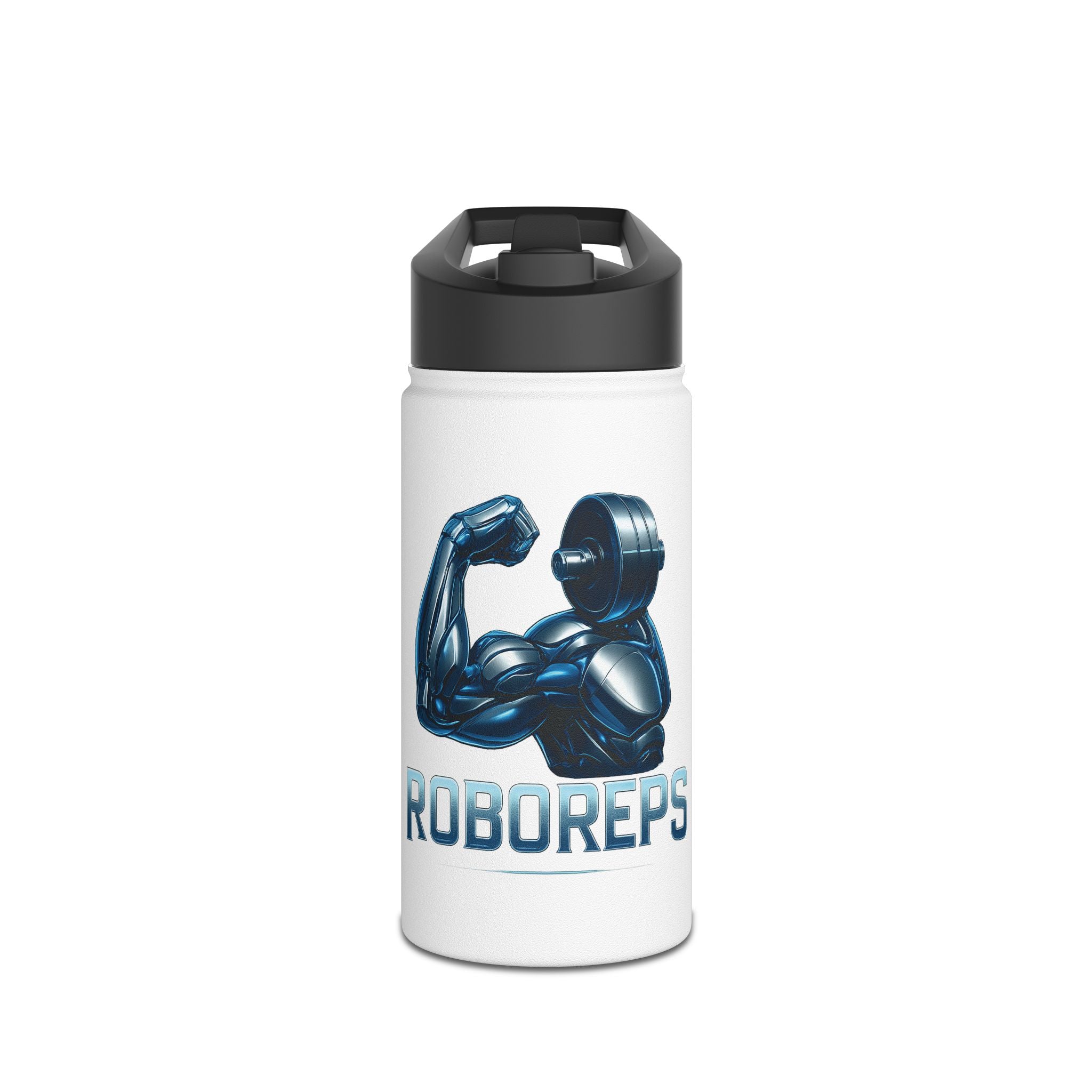 Muscle Power Stainless Steel Water Bottle, Hydration for Gym Lovers, Fitness Bottle, Workout Gear, Motivational Gift, Sports Drinkware