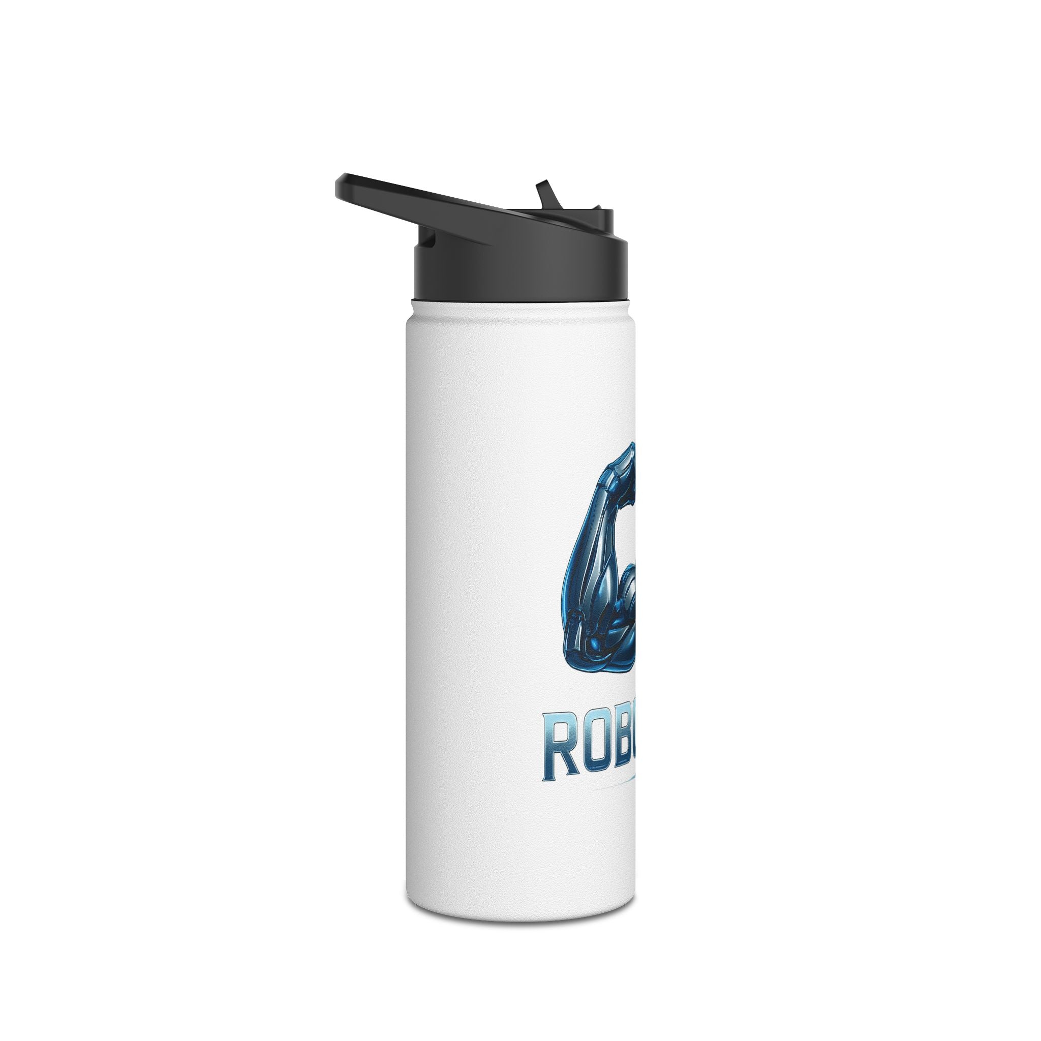 Muscle Power Stainless Steel Water Bottle, Hydration for Gym Lovers, Fitness Bottle, Workout Gear, Motivational Gift, Sports Drinkware