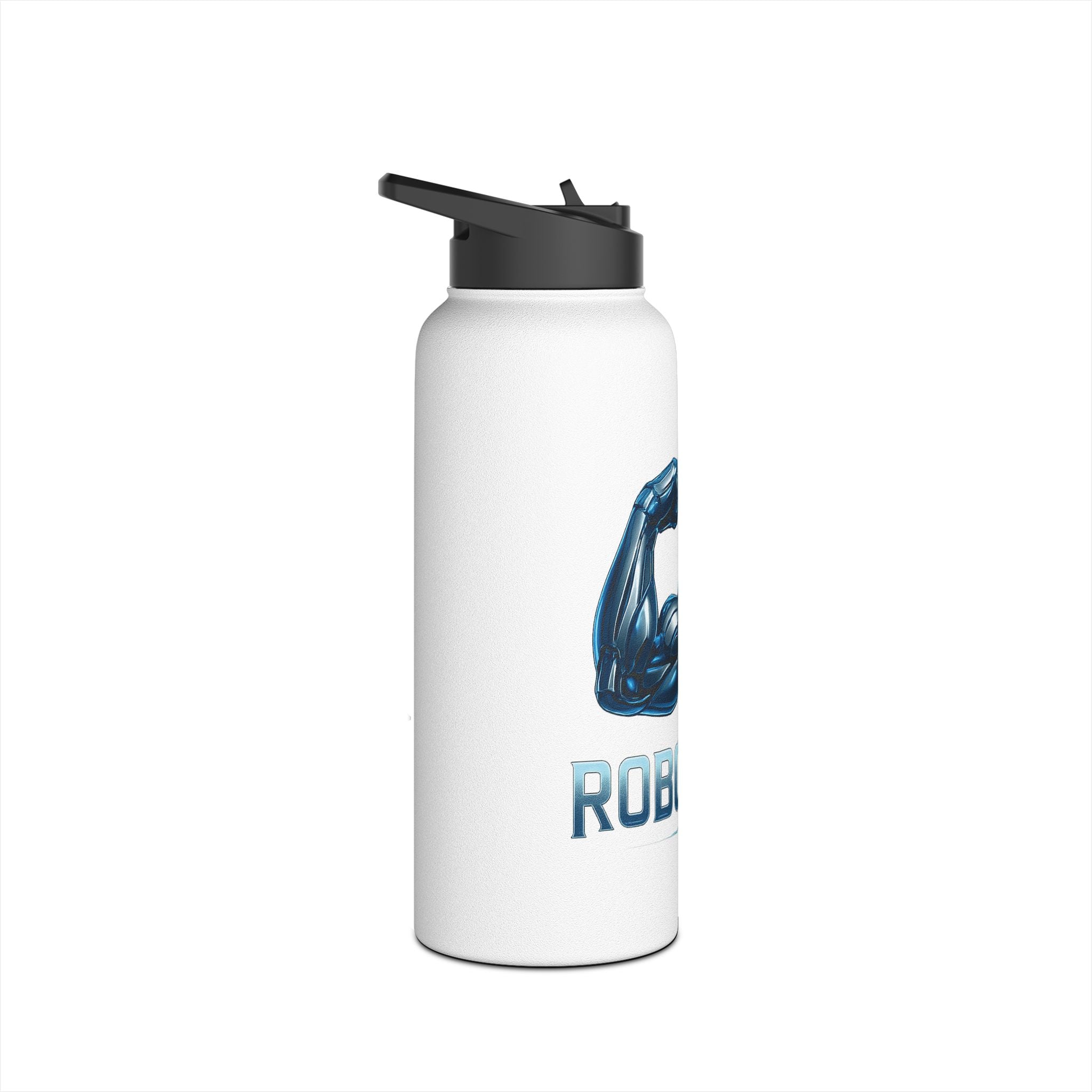 Muscle Power Stainless Steel Water Bottle, Hydration for Gym Lovers, Fitness Bottle, Workout Gear, Motivational Gift, Sports Drinkware